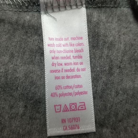 JUSTICE GIRLS GRAY CHILLIN' TANK TOP SIZE - 18/20 - Picture 6 of 6